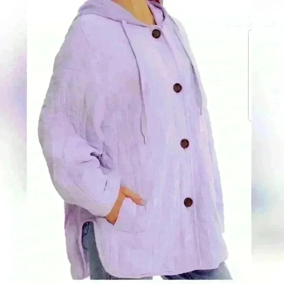 Avec Les Filles Quilted Oversize Hooded Jacket New Anthropologie size small - Picture 1 of 7